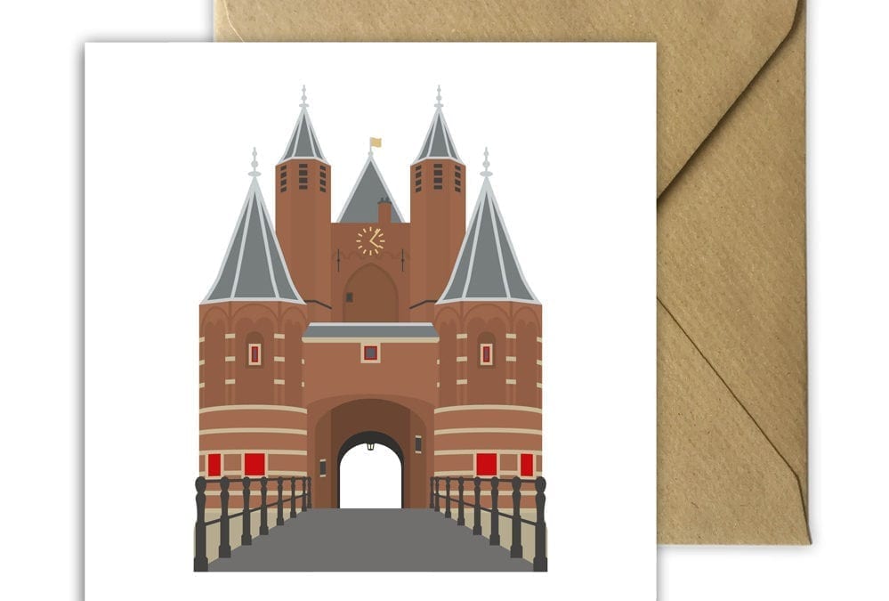 Wenskaart Amsterdamse Poort Haarlem