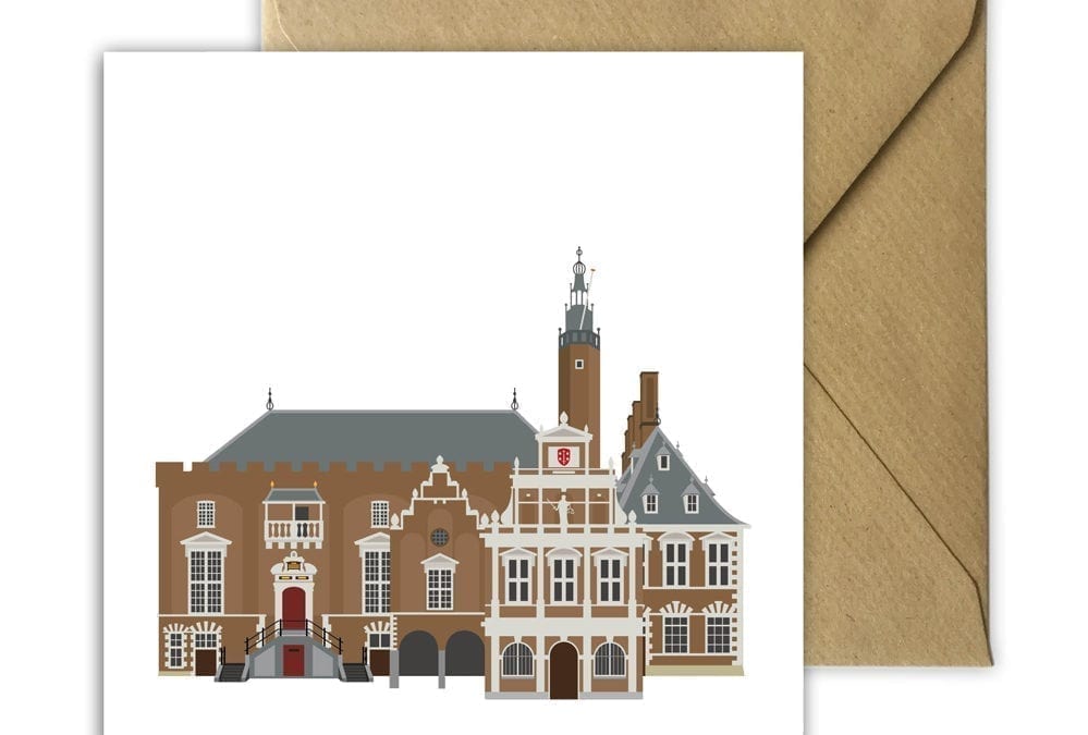 Wenskaart Stadhuis Haarlem