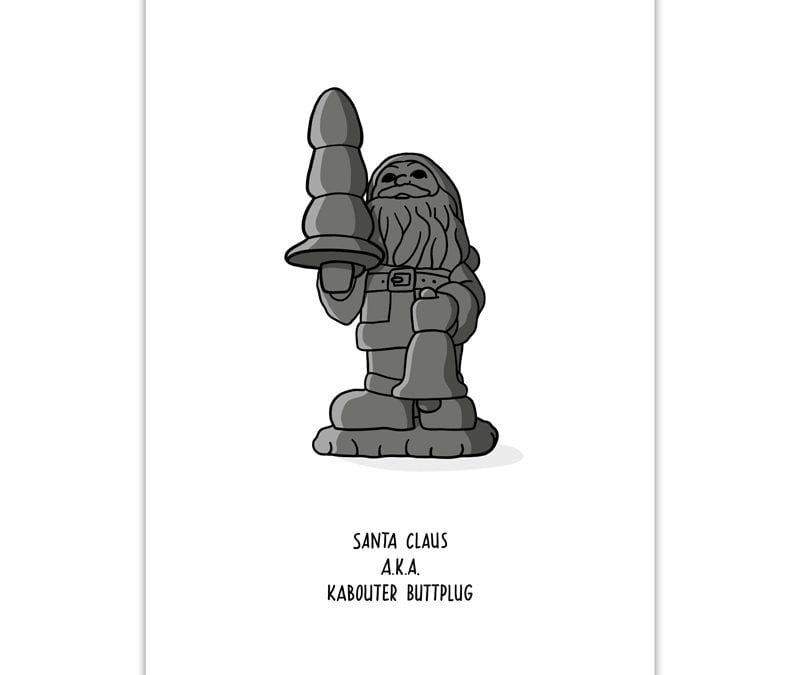 Poster Kabouter Buttplug Rotterdam A4