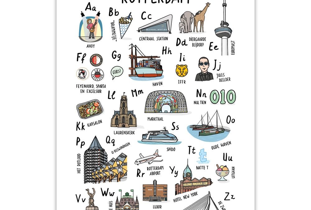 ABC Rotterdam Poster Kinderen