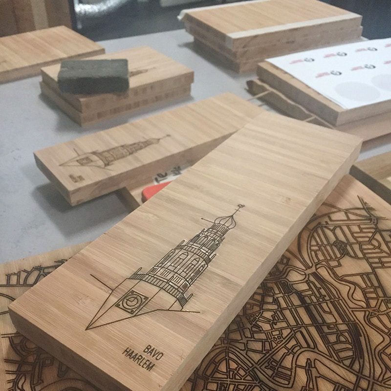 Ontwikkeling nieuw product de kaasplank met gravure
