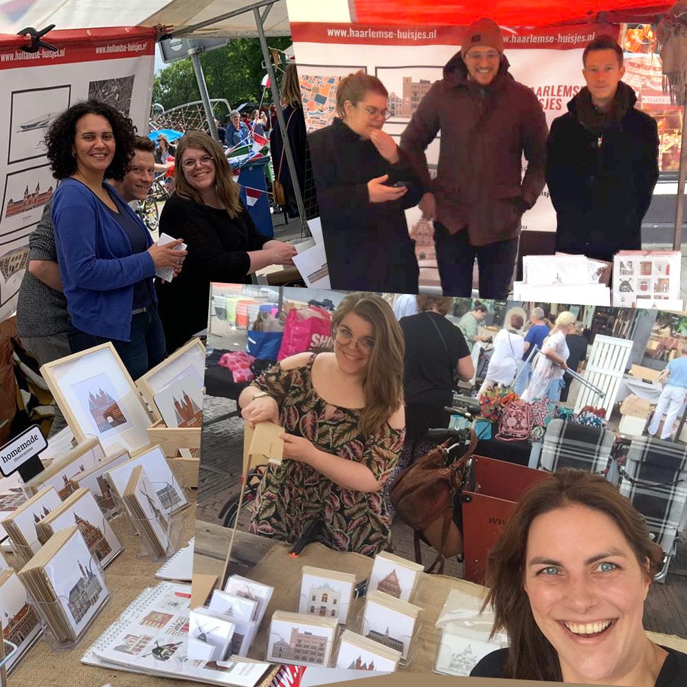 Team Hollandse Huisjes testen hun producten op de markt